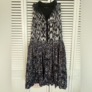 NWT ARMANI EXCHANGE Dress Blue,White,Purple Sleeveless Size 12 Pockets $138 Orig